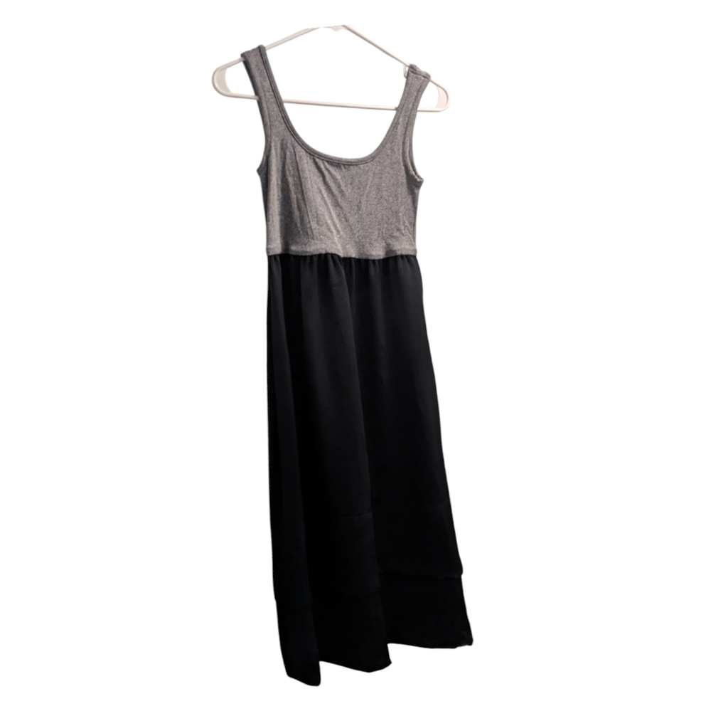 💥🆕 Mossimo Two-Tone Black/Gray Tank Midi Dress XS